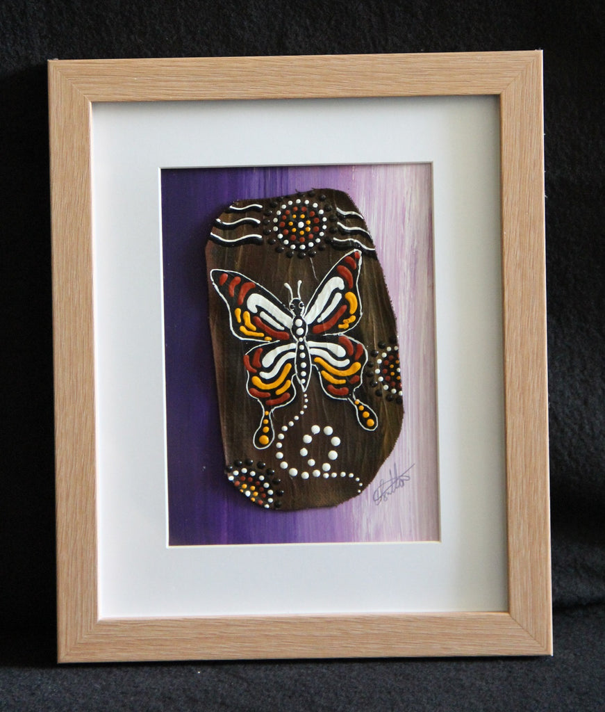 Framed Bark Canvas - Kali - Butterfly Framed Artwork