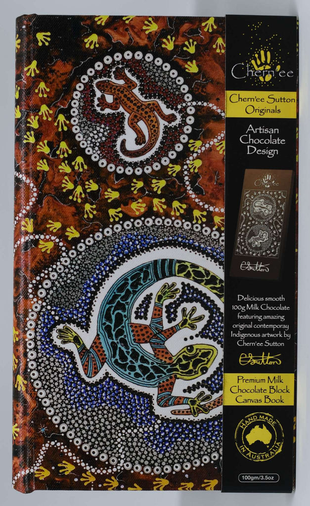 How Lizard Became Small Canvas Chocolate Book