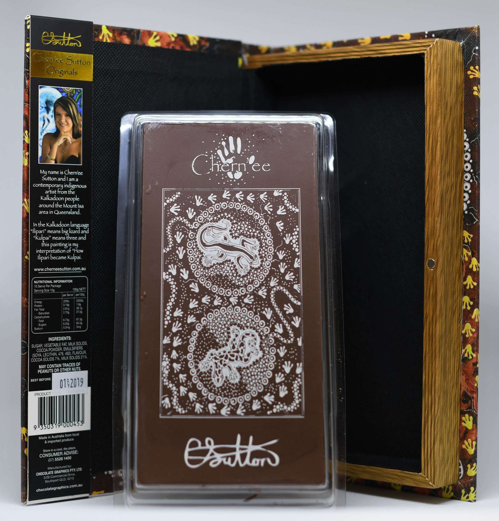How Lizard Became Small Canvas Chocolate Book
