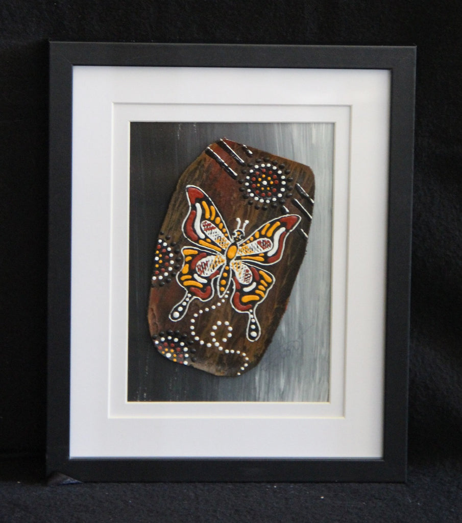 Framed Bark Canvas - Kali - Butterfly Framed Artwork