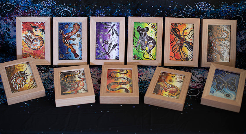 Mini Desktop Prints Featuring Original Aboriginal Art