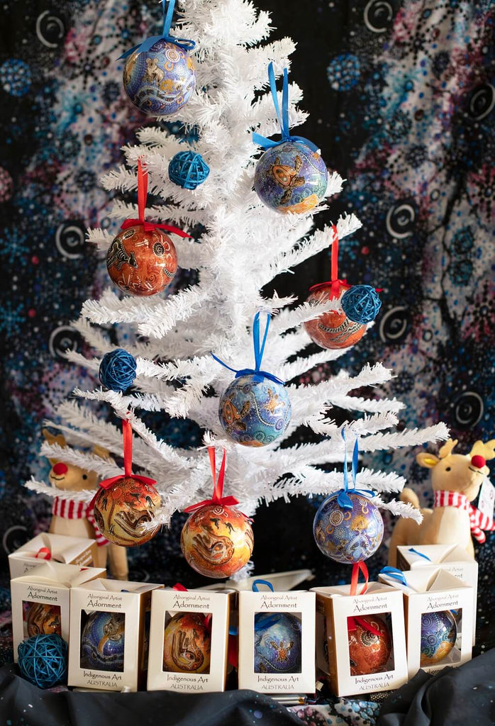 Set of 8 Christmas Tree Adornments B