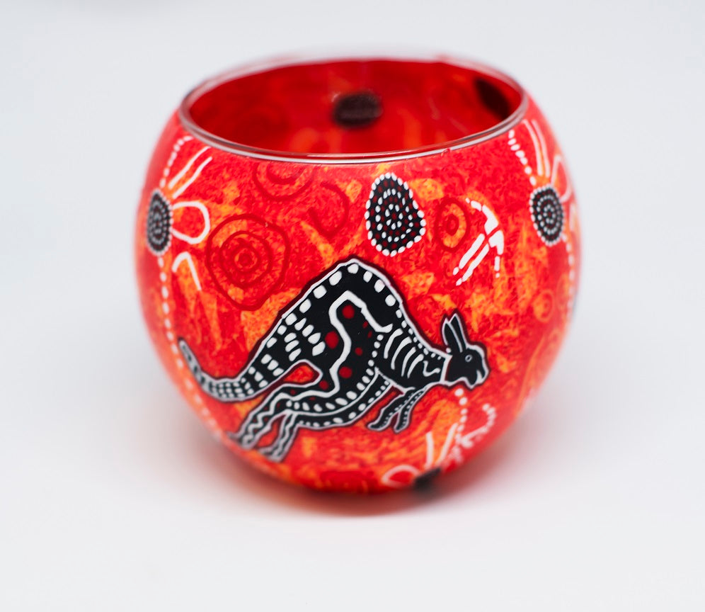 Large Red Kangaroo Tealight Holder