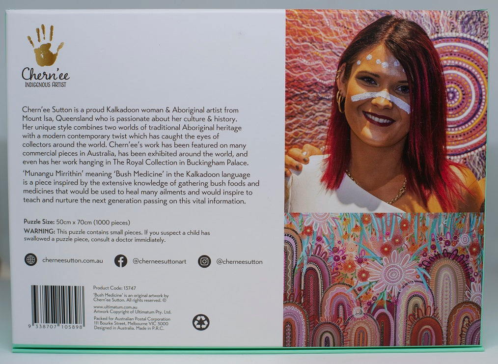 Bush Medicine - Munangu Mirrithin - Aboriginal Jigsaw Puzzle