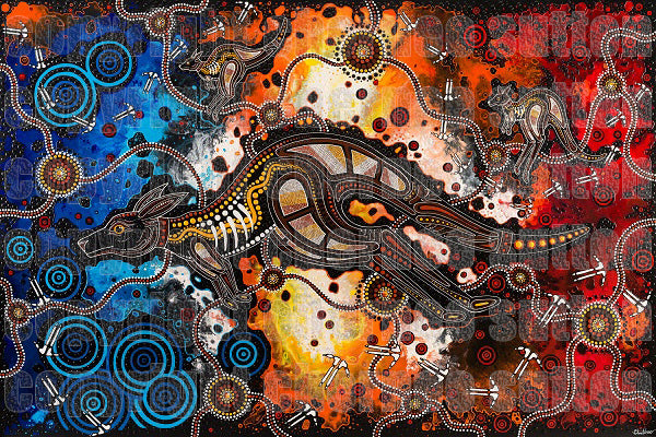 The NRL uses Chern'ee's artwork for a LED light show.
