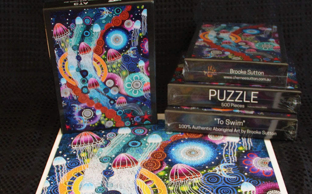 To Swim - Aboriginal Jigsaw Puzzle
